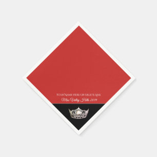 Miss America Silver Crown Paper Napkins