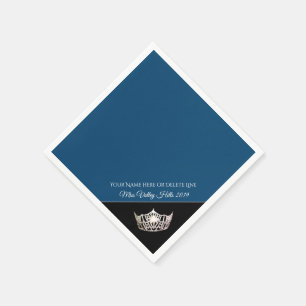 Miss America Silver Crown Paper Napkins