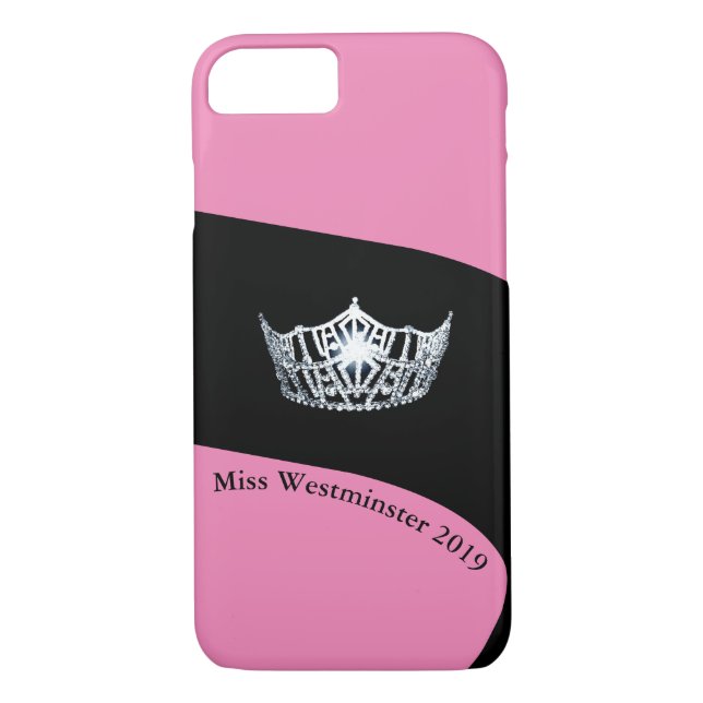 Miss America Silver Crown Phone Cases-Custom Case-Mate iPhone Case (Back)