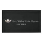 Miss America Silver Crown Rectangle Name Tag