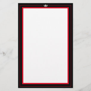 Miss America Silver Crown Stationery Paper