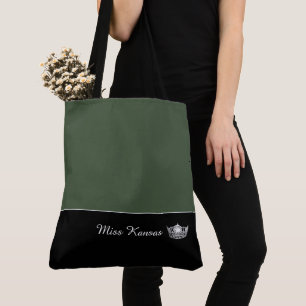 Miss America Silver Crown Tote Bag-Large