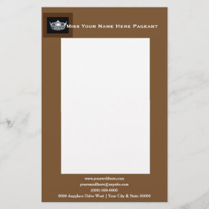 Miss America style Bold Boxes Custom Letterhead