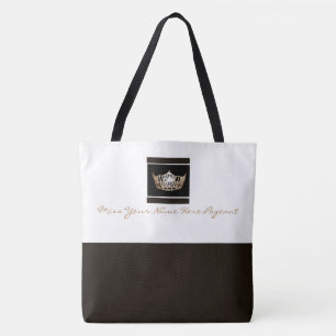Miss America style Crown Brown Custom Colour Tote Bag