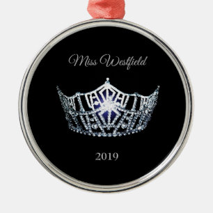 Miss America style Crown Christmas Ornament