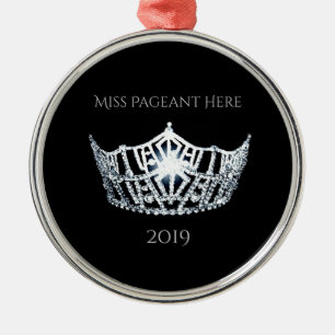 Miss America style Crown Christmas Ornament