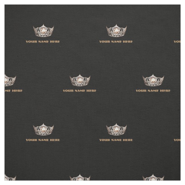 Miss America style Crown Custom Fabric (Swatch)