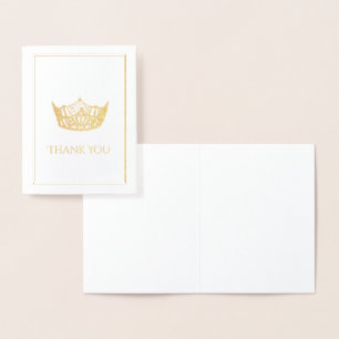Miss America Style Crown Foil Card