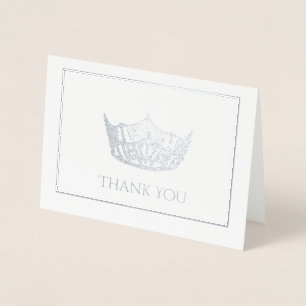 Miss America Style Crown Foil Card