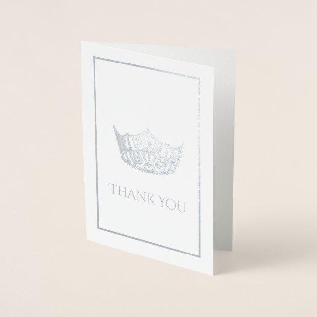 Miss America Style Crown  Foil Card (Front)