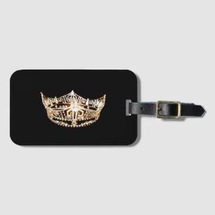 Miss America style Crown Luggage Tag