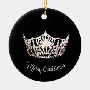 Miss America Style Crown Ornament