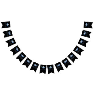 Miss America Style Crown Party Bunting Banner