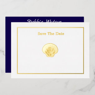 Miss America Style Crown Shell Save The Date