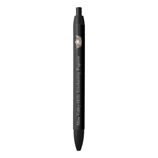 Miss America style Custom Crown Ink Pen (Front Vertical)