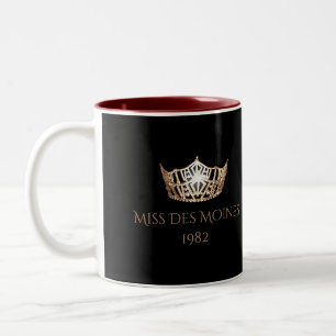 Miss America style Custom Name Gold Crown  Mug