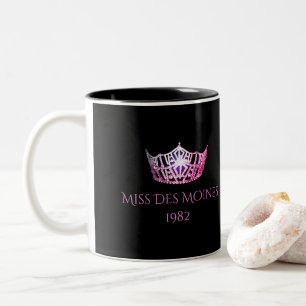 Miss America style Custom Name Pink Crown  Mug