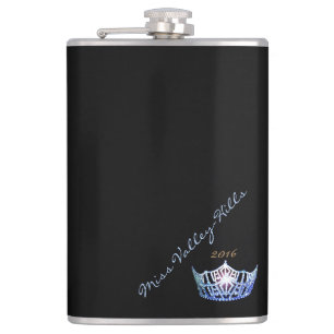 Miss America style Custom Signature Crown Flask