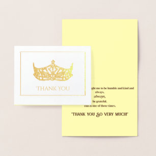Miss America Style Foil Crown-with Photo Greeting Card