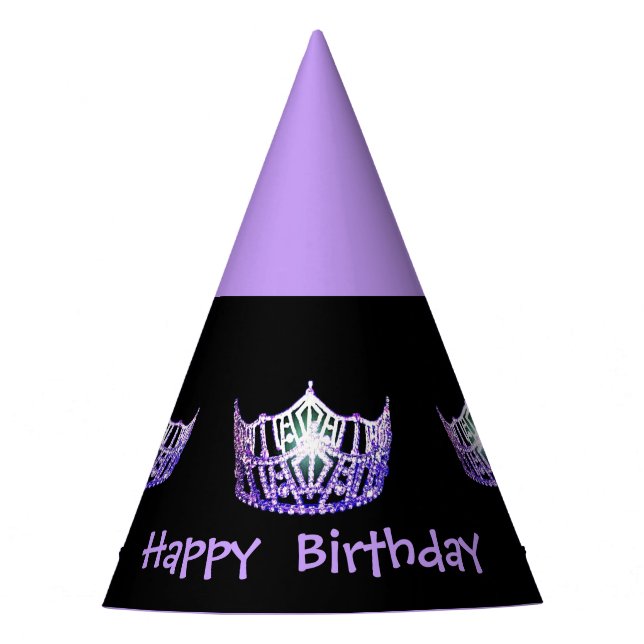 Miss America style Girls Crown Party Hat (Front)