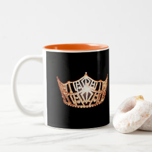 Miss America style Orange Crown  Mug
