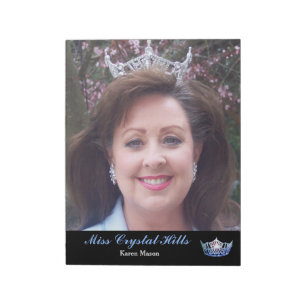 Miss America style Pageant Crown Autograph Pad