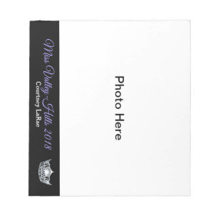 Miss America style Pageant Photo Autograph Pad