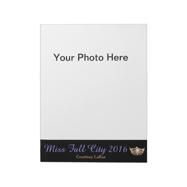 Miss America style Pageant Photo Autograph Pad (Rotated)