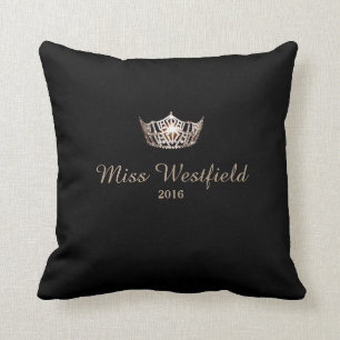 Miss America style Personalised Name Crown Pillow