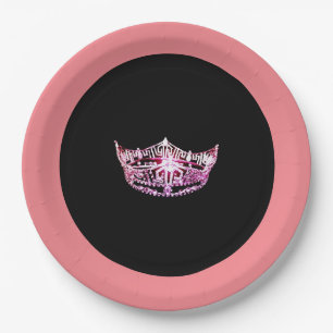 Miss America style Pink-Coral 9" Paper Plates