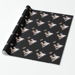 Miss America style Puppy & Crown Gift Wrap