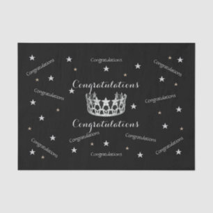 Miss America USA Congratulations Tissue Paper