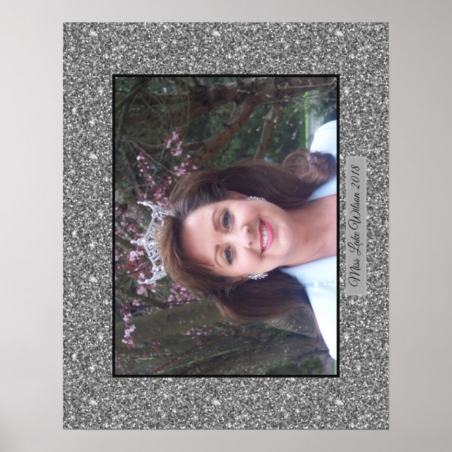 Miss America USA Custom Glitter Poster Portrait (Front)