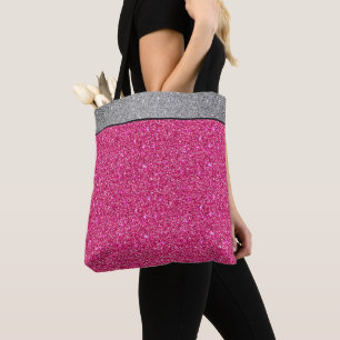 Miss America USA Pageant Faux Glitter Tote Bag