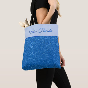 Miss America USA Pageant Faux Glitter Tote Bag