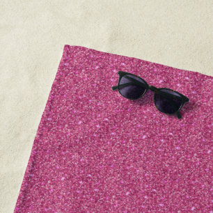 Miss America USA Pageant Glitter Glam Beach Towel