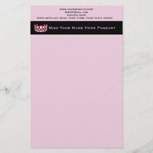 Miss America USA style Custom Letterhead