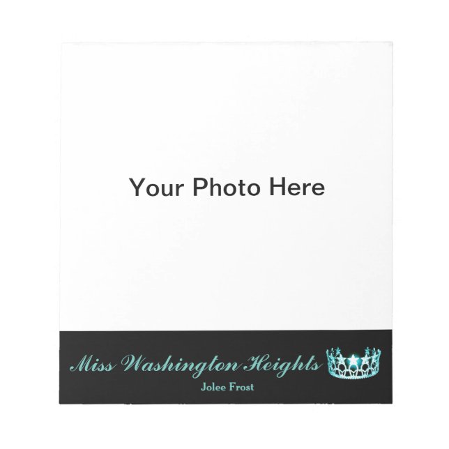 Miss America USA style Pageant Photo Autograph Pad (Front)