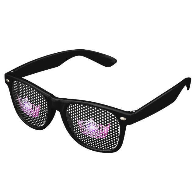 Miss America USA Women Tiara Eyepster Party Shades (Angled)