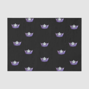 Miss America Violet Crown Tissue Paper