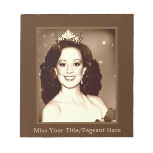 Miss American Pageant Autograph Sheets Notepad