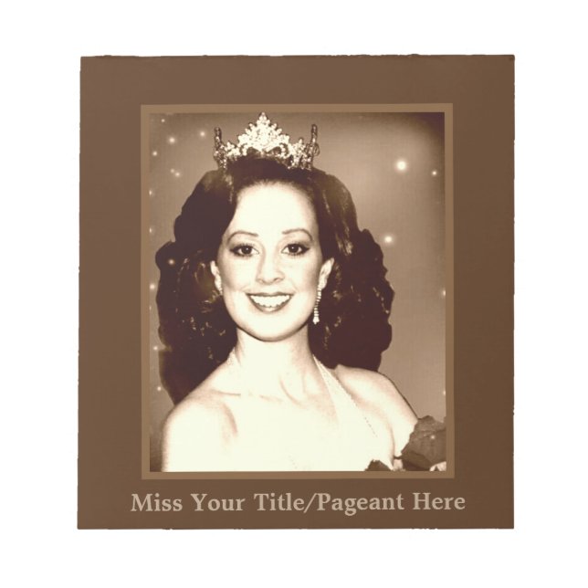 Miss American Pageant Autograph Sheets Notepad (Front)