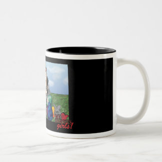 miss april Two-Tone coffee mug