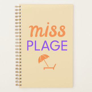Miss Beach Agenda. Holiday gift idea Planner