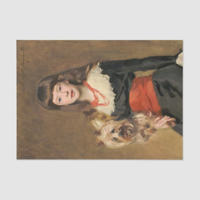Miss Beatrice Townsend by John Singer Sargent  Tissue Paper (Front)