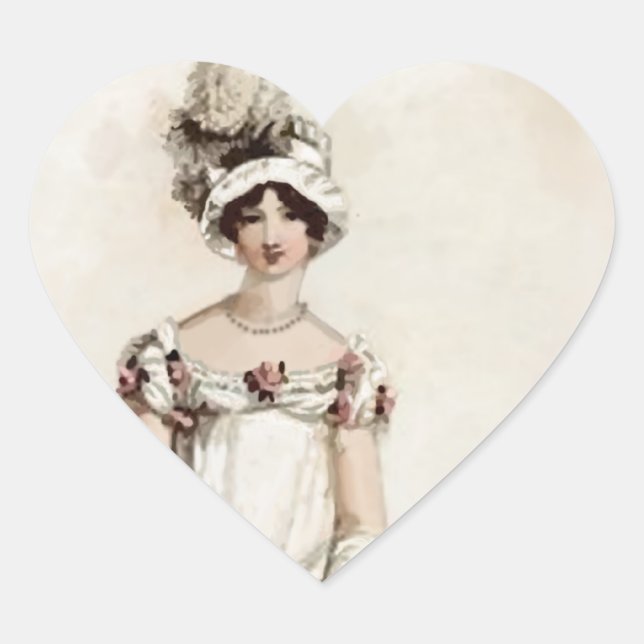 “Miss Bennet” Heart Sticker (Front)