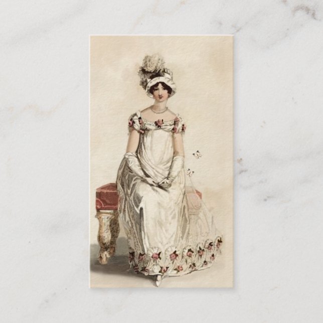 “Miss Bennet”  on cream Business Card (Front)