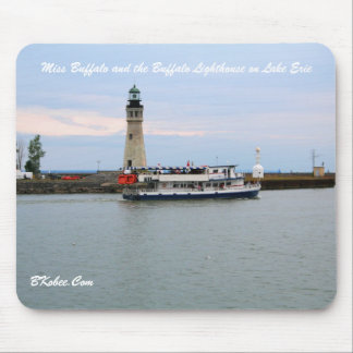Miss Buffalo and Lighthouse, Buffalo NY Mouse Pad