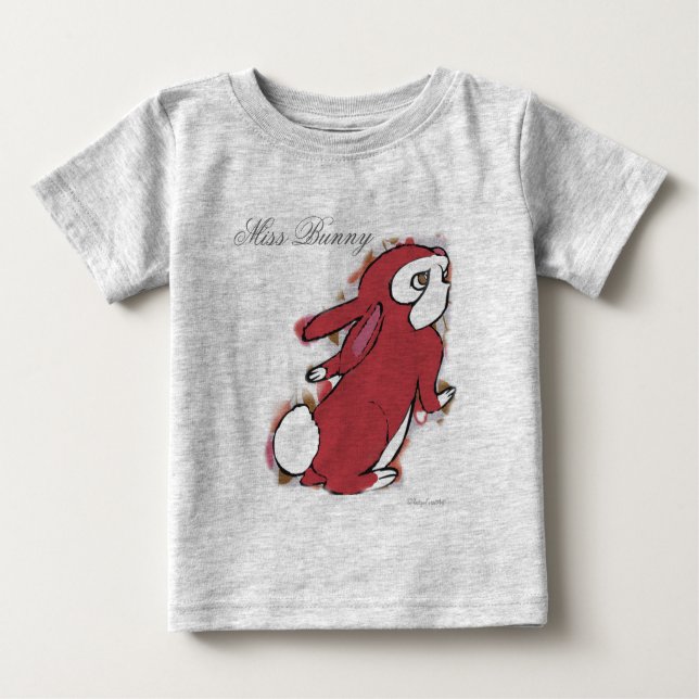 Miss Bunny  baby romper, baby kids t-shirt (Front)