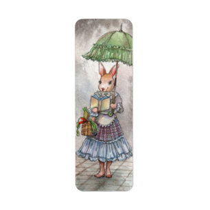 Miss Bunny Return Address Label